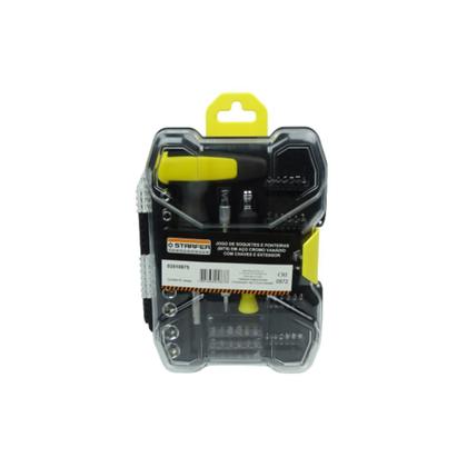 Imagem de Jogo 61 Peças Soquete Ponteiras Bits Chaves Extensor Starfer