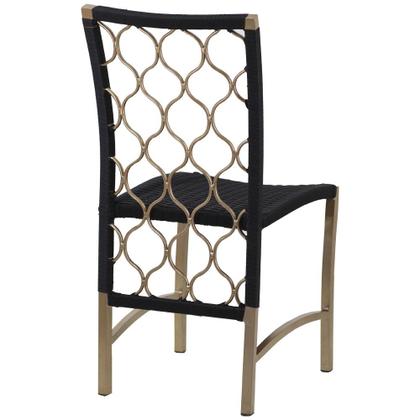 Imagem de Jogo 8 Cadeiras Corda Náutica em Alumínio e Mesa com Tampo Madeira - Trama Original