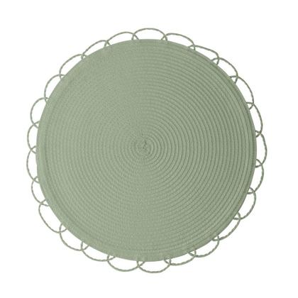 Imagem de Jogo 8 Lugar Americano Redondo de Polipropileno Verde 38cm Wolff