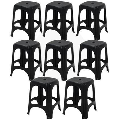 Imagem de Jogo 8 PeÇas Banquetinhas PlÁstico Resistente Tramontina