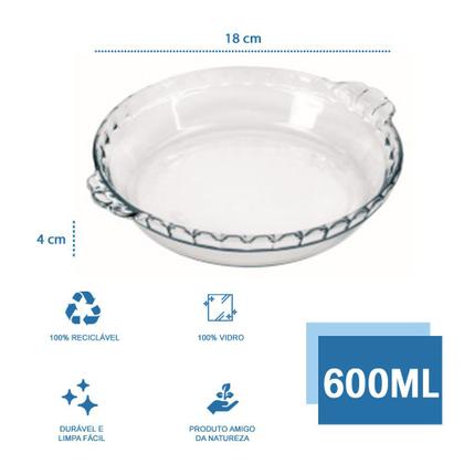 Imagem de Jogo 9 Peças Forma Filetada 2 De Cada Tamanho Vidro Marinex