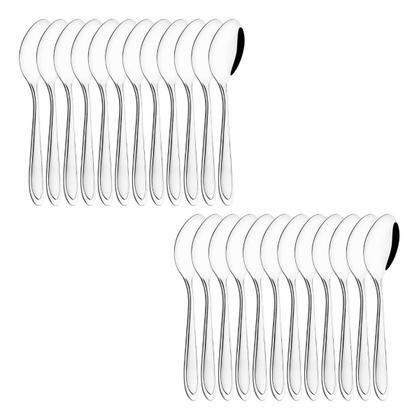 Imagem de Jogo Aço Inox 24 Colher Mesa Sopa Buffet Restaurante America