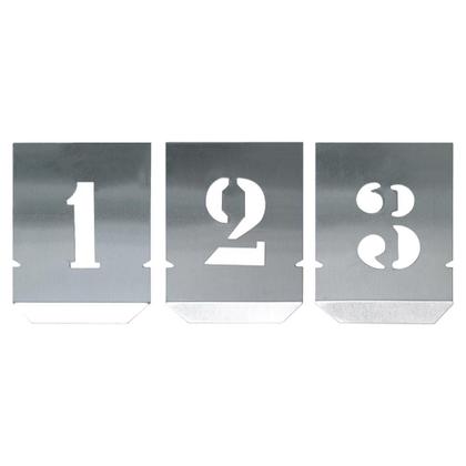 Imagem de Jogo Algarismo Chapa Vazada 35mm - 10 Peças (136,0002) - Noll