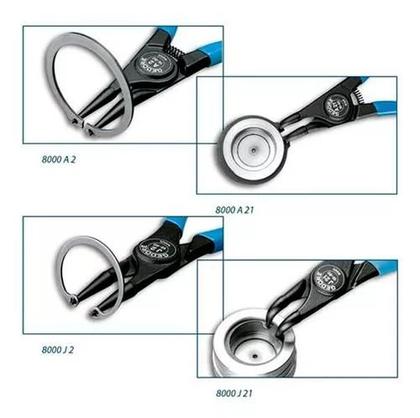 Imagem de Jogo alicates para aneis 4 pecas gedore c8000a-j4