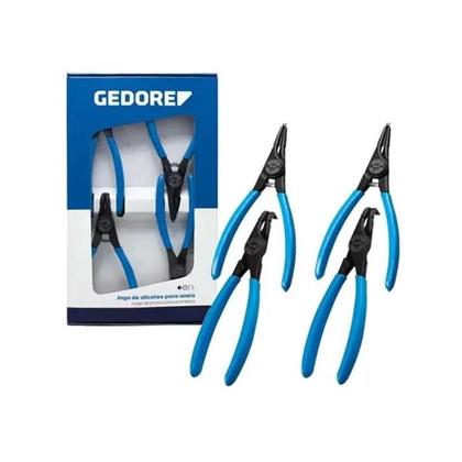 Imagem de Jogo alicates para aneis 4 pecas gedore c8000a-j4