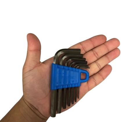 Imagem de Jogo Allen 2 A 8 Mm Curta Hexagonal 7 Peças Ref 427 012101 Gedore