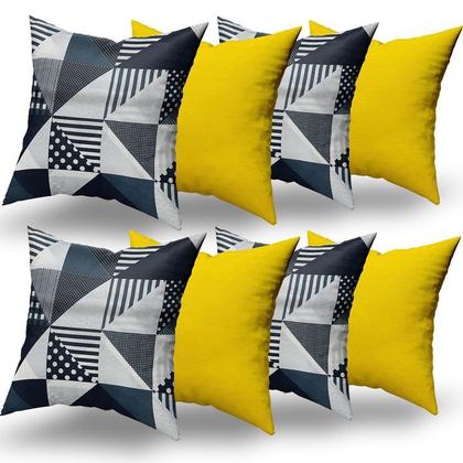 Imagem de jogo Almofadas Decorativas 8 Unidades Com Ziper e Refil de Silicone