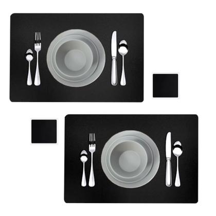 Imagem de Jogo Americano 4 Lugares Mesa Posta Supla couro resistente