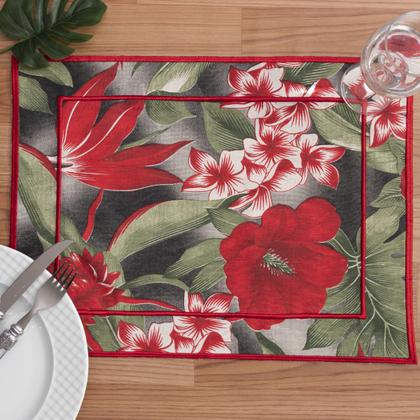 Imagem de Jogo Americano Bordado Impermeável 6 Peças