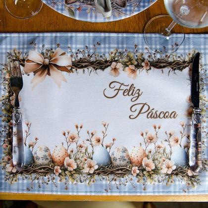 Imagem de Jogo Americano De Pascoa 48x31,5cm C/2Und 531014 Belchior