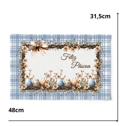 Imagem de Jogo Americano De Pascoa 48x31,5cm C/2Und 531014 Belchior