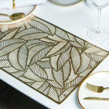 Imagem de Jogo Americano Impermeável com 6 Peças Para Mesa De Jantar