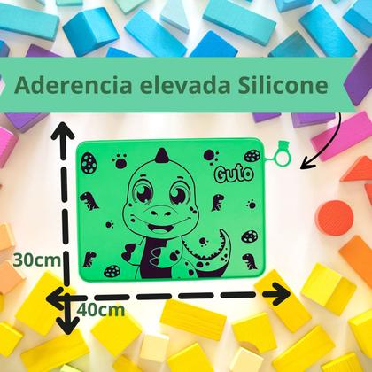 Imagem de Jogo Americano Infantil Silicone Antiderrapante Silicone 1un