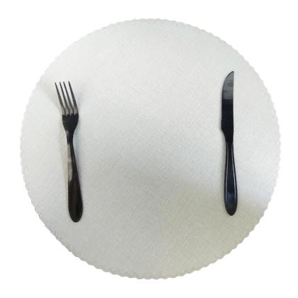 Imagem de Jogo Americano Mesa Posta Tecido Redondo Linha Luxo Tamanho