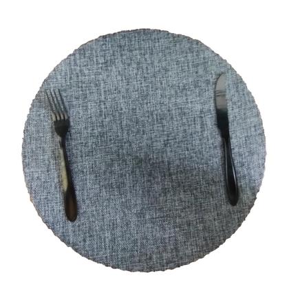 Imagem de Jogo Americano Mesa Posta Tecido Redondo Linha Luxo Tamanho