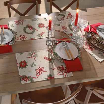 Imagem de Jogo Americano Natalino 6 Lugares Estampado Dohler Natal 121