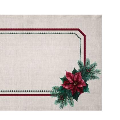 Imagem de Jogo Americano Natalino Pétalas de Natal 48x31,5cm 2Und 535059 Belchior