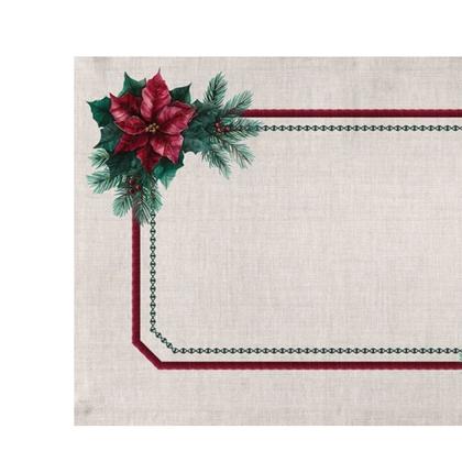 Imagem de Jogo Americano Natalino Pétalas de Natal 48x31,5cm 2Und 535059 Belchior