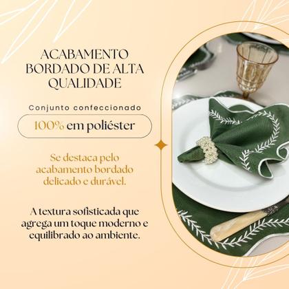 Imagem de Jogo Americano Paris Souplast Guardanapo Bordado Vários Modelos