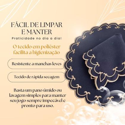 Imagem de Jogo Americano Paris Souplast Guardanapo Bordado Vários Modelos