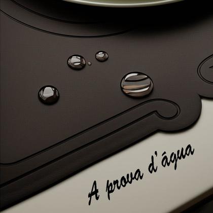 Imagem de Jogo Americano Retangular 2 lugares material sintético Impermeável  42x29cm c/ Contorno Talheres