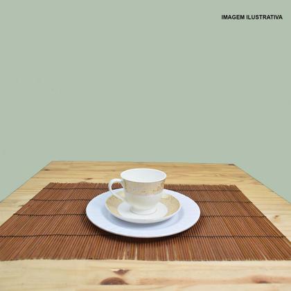 Imagem de Jogo Americano Retangular Vazado 45 X 30Cm 1 Peça Bambu Bege