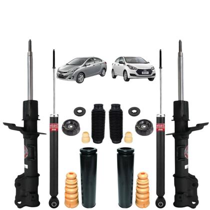 Imagem de Jogo Amortecedores Diant+Tras Hyundai HB20 2012 A 2019 Direita+Esquerda Kayaba+Kit Bat