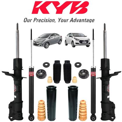 Imagem de Jogo Amortecedores Diant+Tras Hyundai HB20 2012 A 2019 Direita+Esquerda Kayaba+Kit Bat