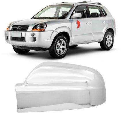 Imagem de Jogo Aplique Capa Cromada Retrovisor Hyundai Tucson 2009