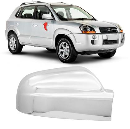 Imagem de Jogo Aplique Capa Cromada Retrovisor Hyundai Tucson 2009