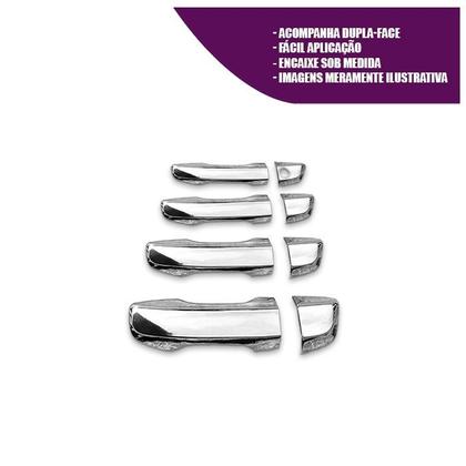 Imagem de Jogo Aplique Cromado para Maçaneta Externa Civic G10 2017 2018 2019 2020 2021 4 Portas