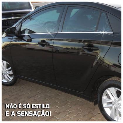 Imagem de Jogo Aplique Pestana Hyundai Hb20 Hb20s 2013 2014 2015 2016 2017 2018 2019 Kit Cromado