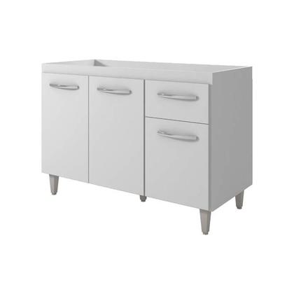 Imagem de Jogo Balcão Para Cooktop De 4 Bocas Com Gabinete Para Pia De 120cm - Móveis Leartam