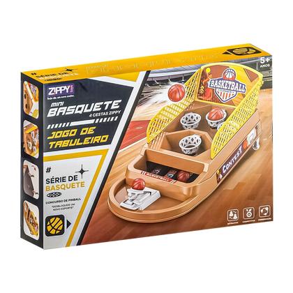 Imagem de Jogo Basquete De Mesa Basketball Com Lançador Quadra Esporte De Brinquedo - Zippy Toys