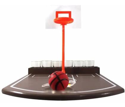 Imagem de Jogo Basquete Para Drinks E Bebidas C/ 6 Copinhos De Dose - HM9036
