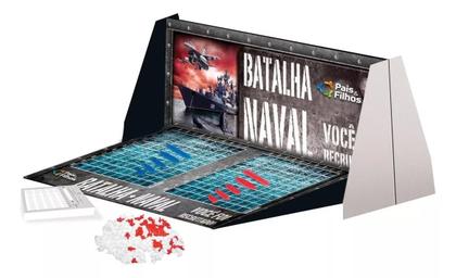 Imagem de Jogo Batalha Naval Clássico De Estratégia Tática Brinquedo Infantil Para Crianças 8 anos +