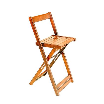 Imagem de Jogo Bistro de Madeira Dobrável Redondo 55cm Diâmetro C/2 Cadeiras Natural