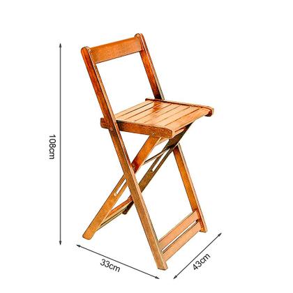 Imagem de Jogo Bistro de Madeira Dobrável Redondo 55cm Diâmetro C/2 Cadeiras Natural
