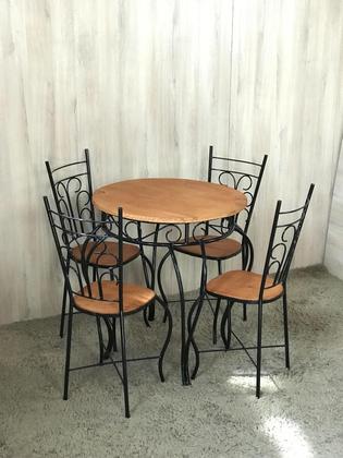 Imagem de Jogo Bistrô Fixo Mesa Com 4 Cadeiras