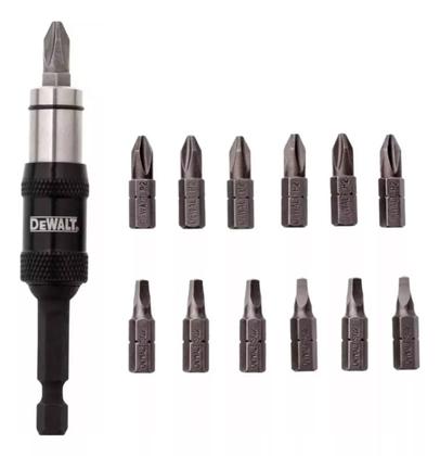 Imagem de Jogo Bits Adaptador Angular Magnético Philips Dewalt 14 pçs