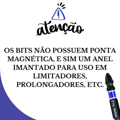 Imagem de Jogo Bits De Impacto Parafusadeira Ph2 Com Imã Irwin Power Bit 5pcs 49mm Alto Impacto 1865325 Magnético Imantado