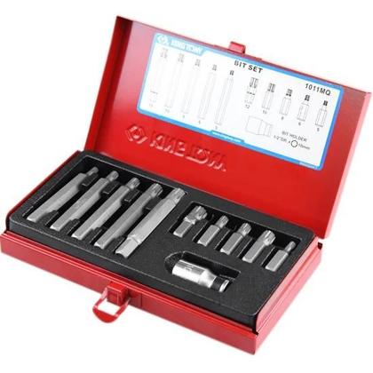 Imagem de Jogo bits multidentada 1/2 m5 a m12 king tony 11 peças