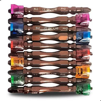 Imagem de Jogo Bits Phillips Ph2 X 65mm Magnético C/ Limitador 10pcs