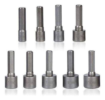 Imagem de Jogo Bits Pito Sextavado Chave Canhão 5 6 7 8 9 10 11 13 Mm - STARTOOLS