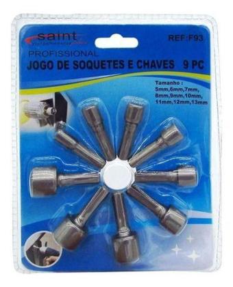 Imagem de Jogo Bits Pito Sextavado Chave Canhão 5 6 7 8 9 10 11 13 Mm - STARTOOLS