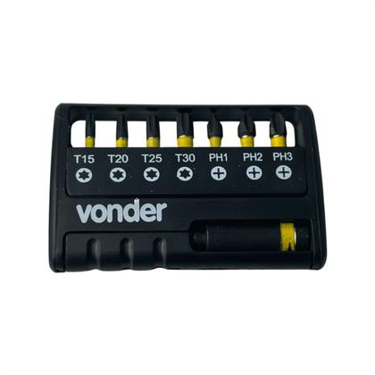 Imagem de Jogo Bits Ponteiras De Impacto Com Encaixe De 1/4" 9 Peças 