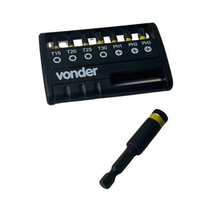 Imagem de Jogo Bits Ponteiras De Impacto Com Encaixe De 1/4" 9 Peças 