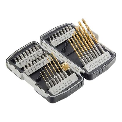 Imagem de Jogo Bits/soquete/broca 1/4 40 Peças - Mtx