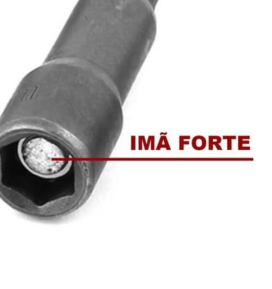 Imagem de Jogo Bits Soquete Canhao Magnetico 5 PCS 65mm Parafusadeira Bomvink Profissional