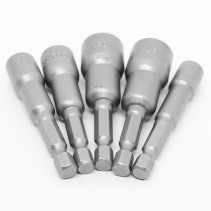 Imagem de Jogo Bits Soquetes Magnéticos Canhão 6-8-10-12-13Mm 5 Pçs